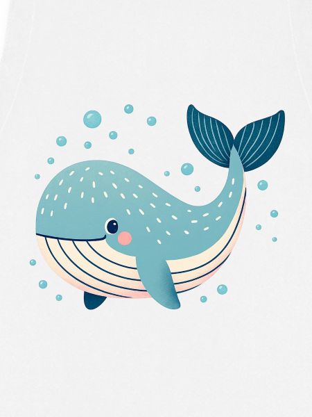 Blue Whale with Bubbles
