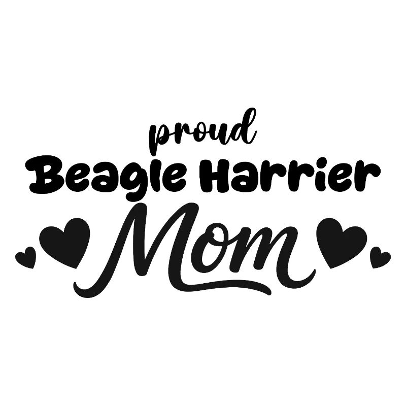 Stolze Beagle Harrier Mutter, Beagle-harrier