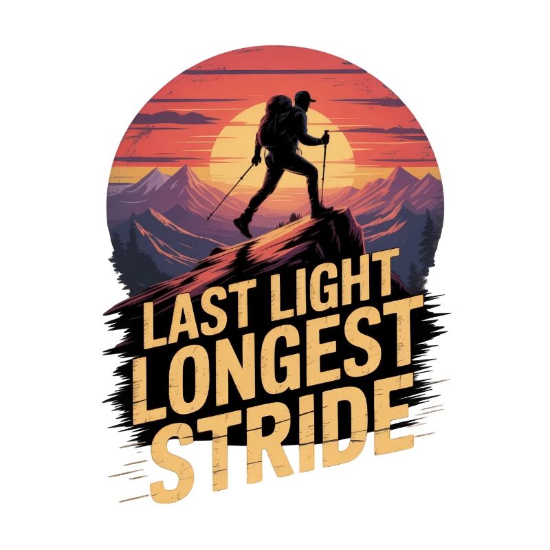 Last Light Longest Stride Hiking Sunset