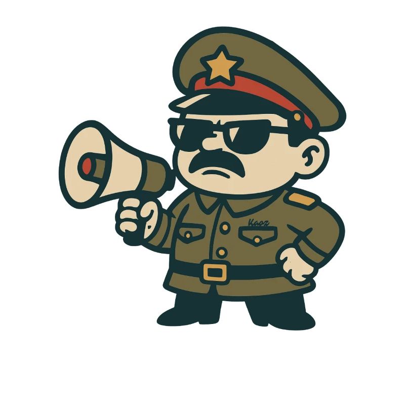 Retro Sergeant Megaphone