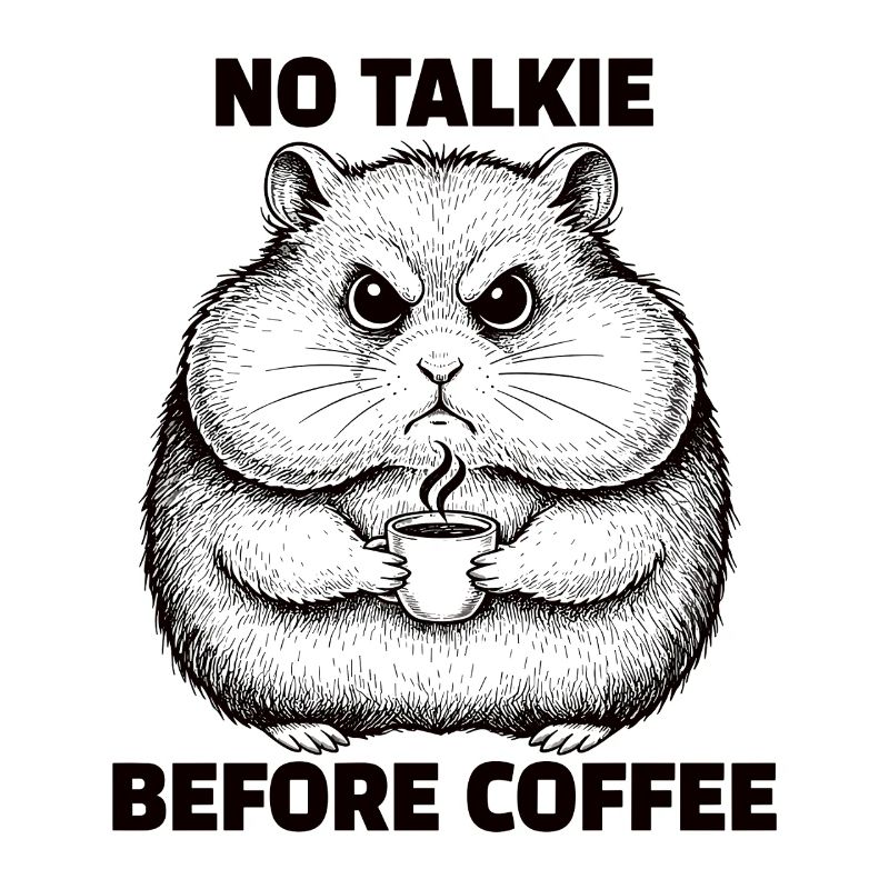 Pas de conversation devant un hamster amateur de café
