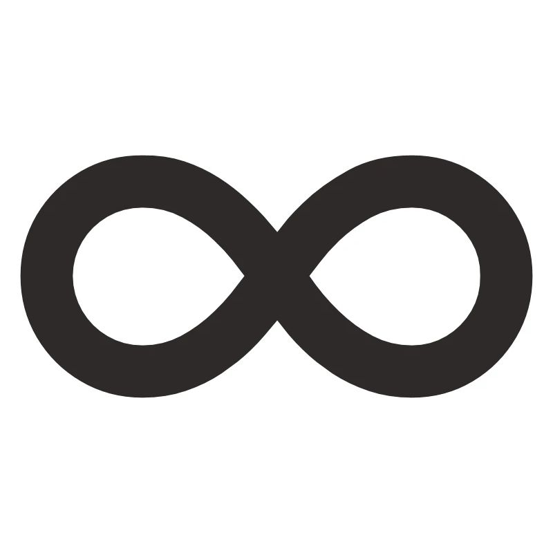 Unendlichkeitszeichen – Minimalistisches Infinity 