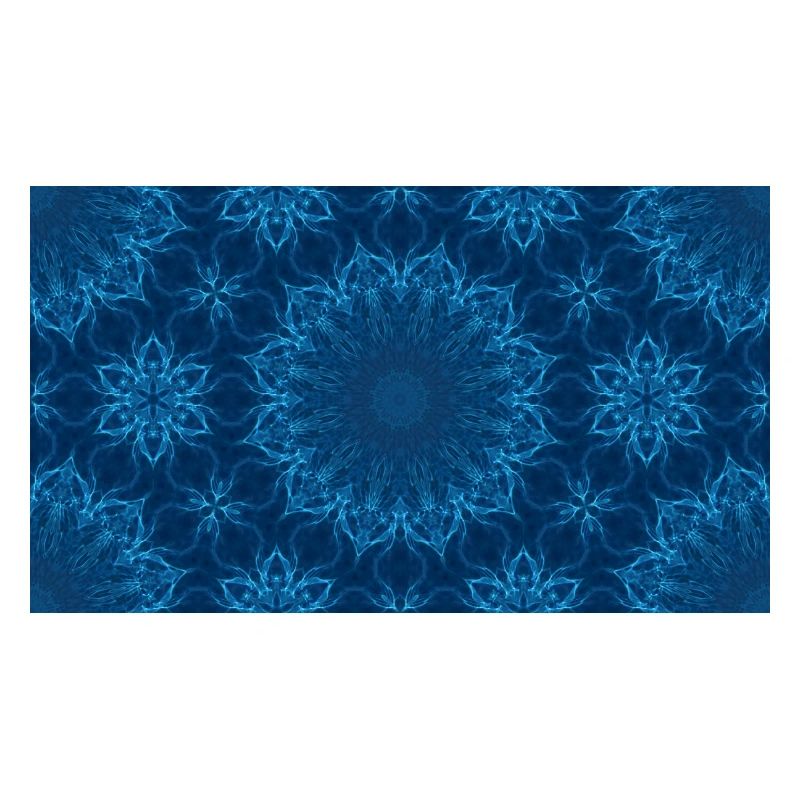 Blue Ocean Mandala Pattern – Abstract Water Kaleid