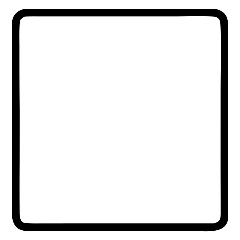 Square Frame Rounded Outline