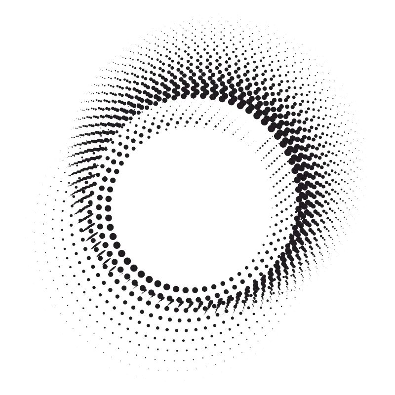Halo Dot Ring Pattern