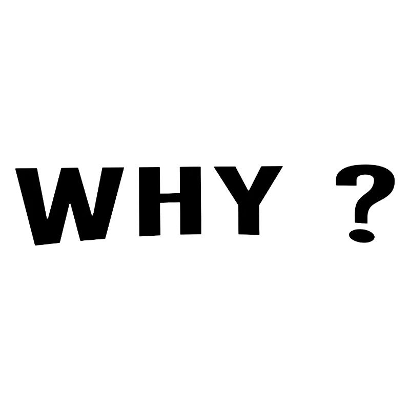 Pourquoi est toujours une excellente question.