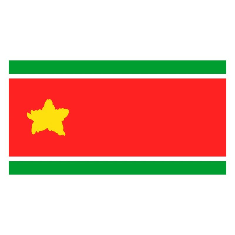 Drapeau de la Guadeloupe dans une étoile déchirée