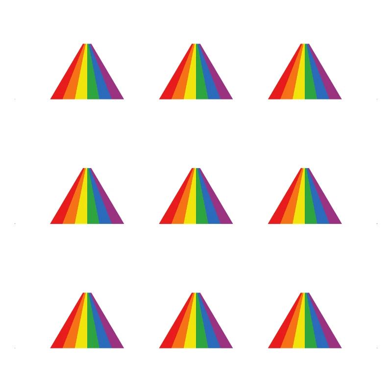 Rainbow Pyramid Pattern