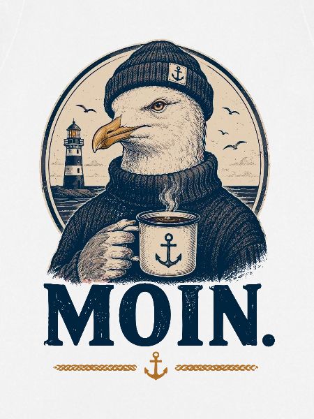 Moin Möwe Kaffee Shirt