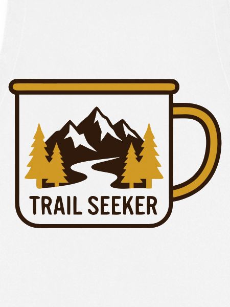 Mountains Mug Hiking Logo
