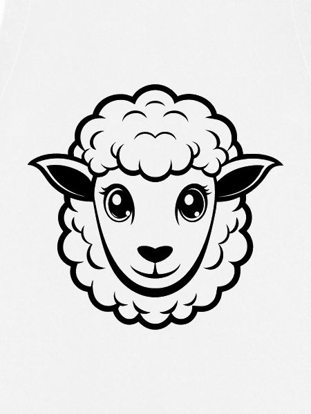 Cute sheep face