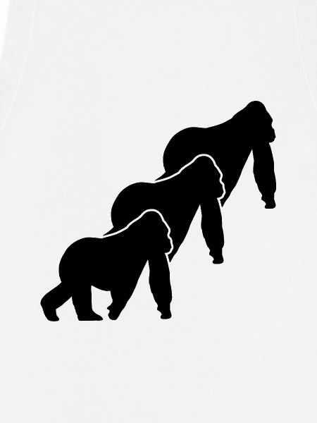 Drei Affen Silhouetten