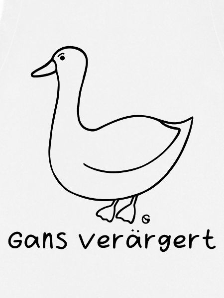 Gans verärgert