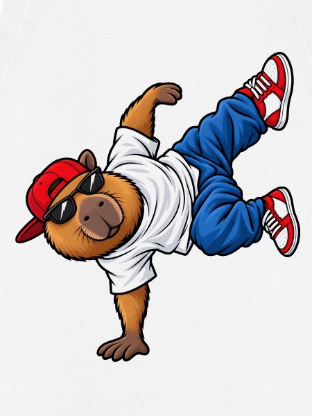 Capybara beim Breakdance