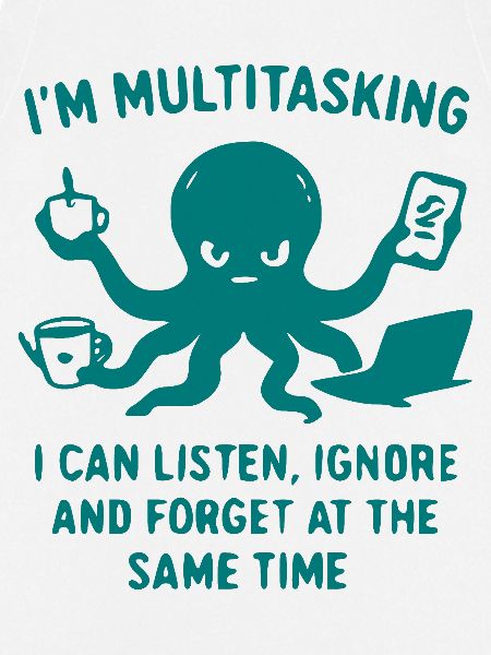 Multitasking Tintenfisch Humor
