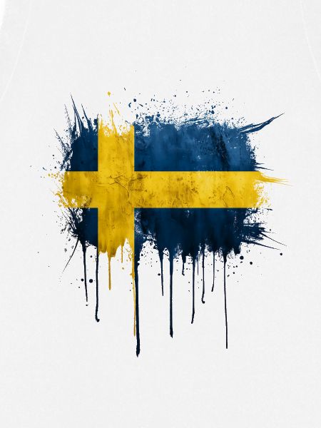 Graffiti sweden flag