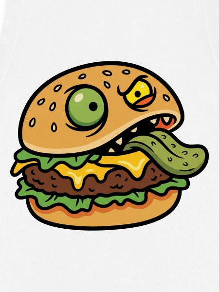 Cheeky Burger Maskottchen-Tee