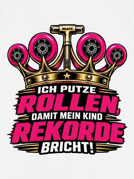 Ich putze Rollen Skater Eltern