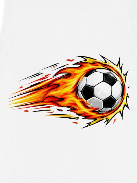 Flammender Fußball-Dynamikschlag