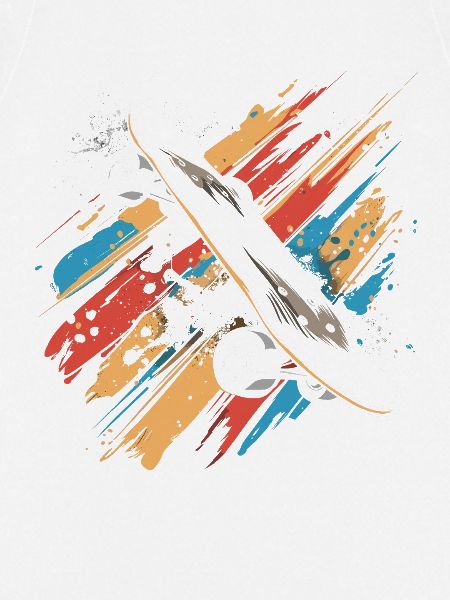 Skateboard Farbkleckse