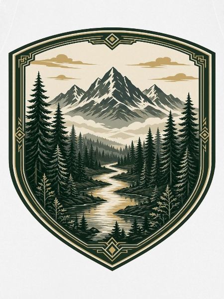 Waldberge Schild-Design