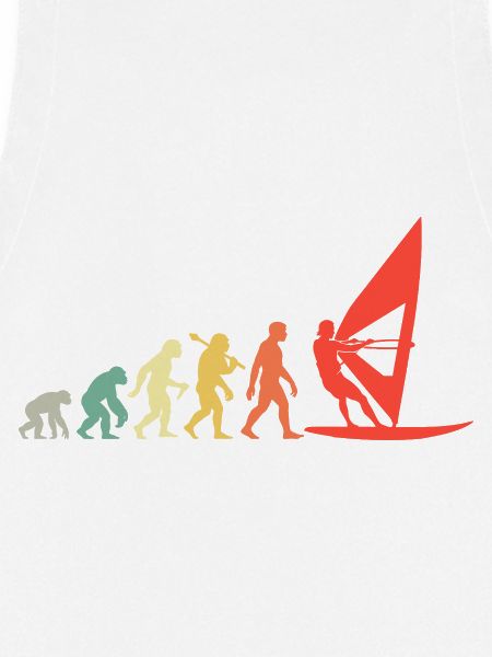 Retro Windsurfer Evolution Für Surfer Wasserratten