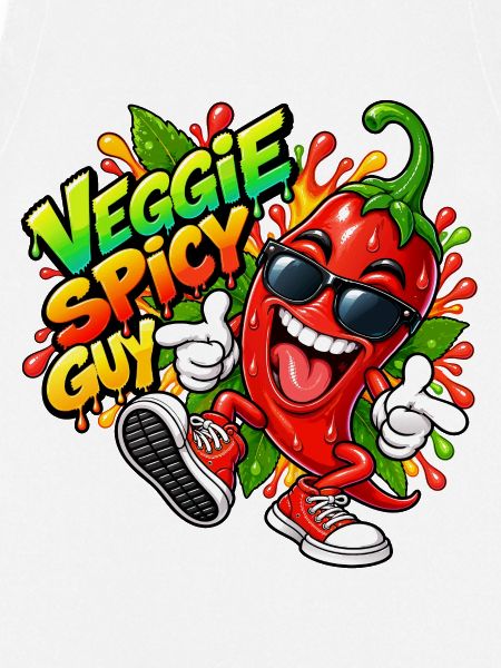 Veggie Spicy Guy Cartoon