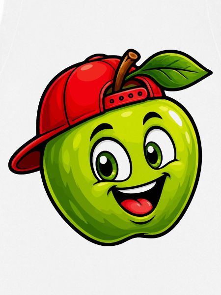 Spritziger Apfel mit Snapback