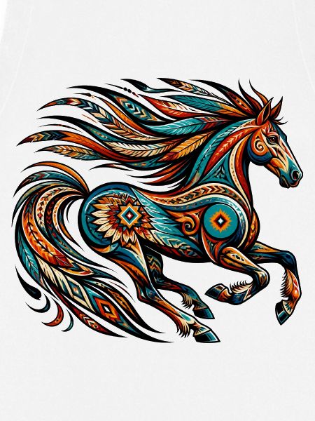 Indianisches Pferd Orange