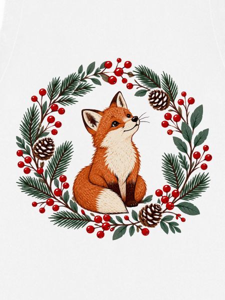 Fuchs im Winterkranz