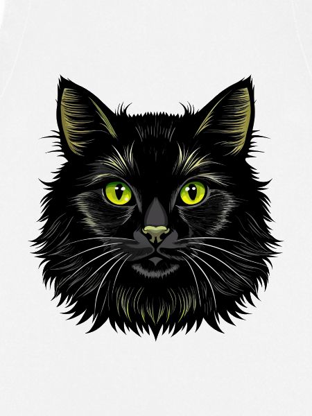 Flauschiges Katzengesicht