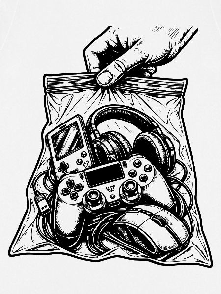 Suchtspiele – Gamer-Konsolen-Controller-Tasche