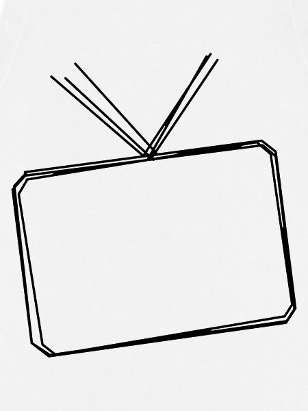 Fernseher handgezeichnet