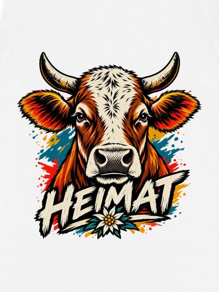 Heimat Kuh Kunstprint