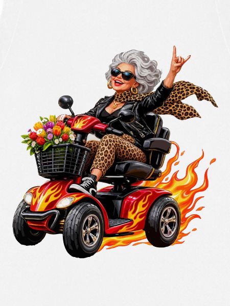 Coole Roller-Oma