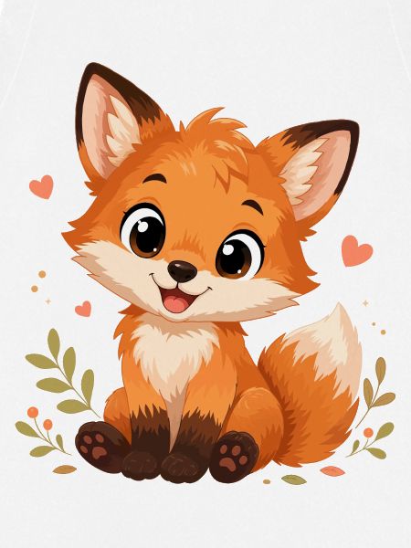 Süßer Kawaii Fuchs