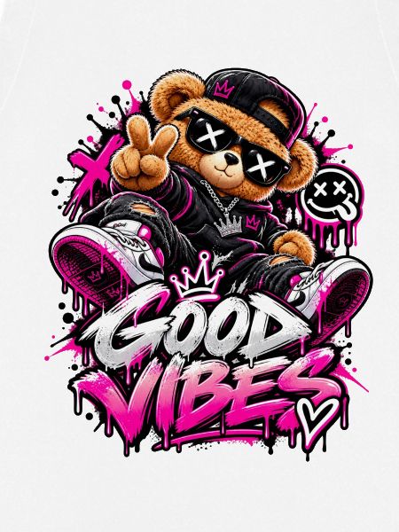 Good Vibes Teddybär Graffiti