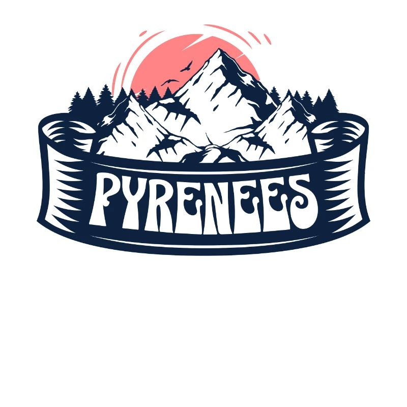 Pyrenees Mountains Red Sunset