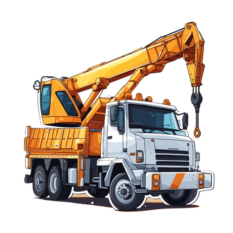 Crane / construction site / winch / crane system