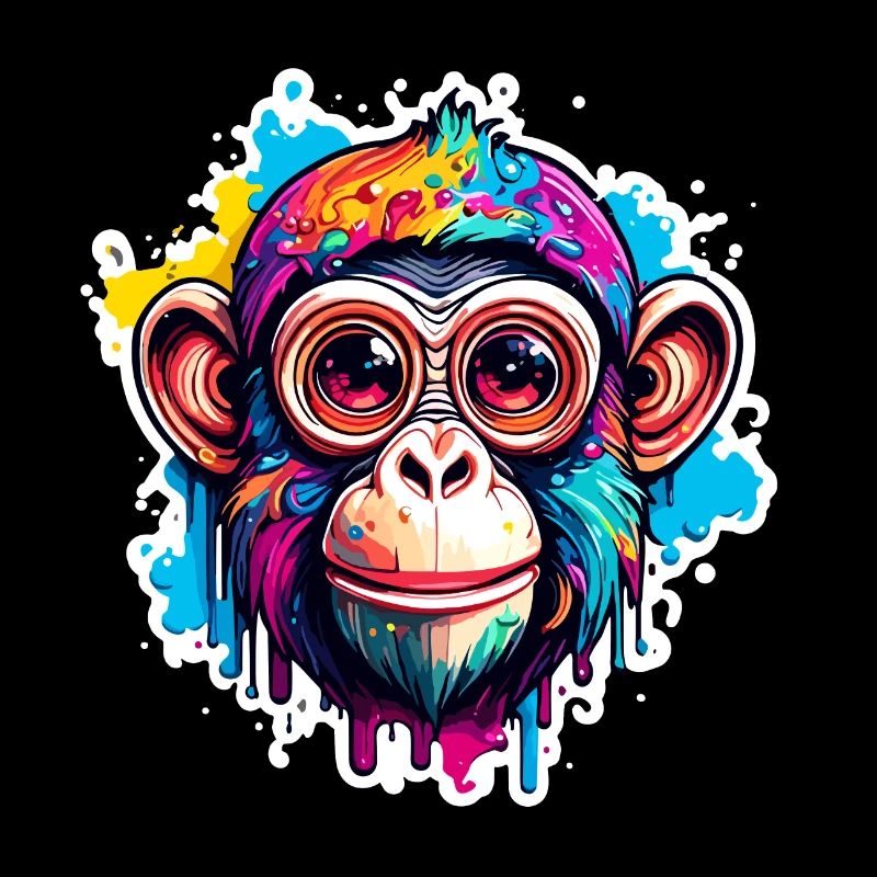 Monkey / Animal / Zoo / Chimpanzee / Wild / Comic