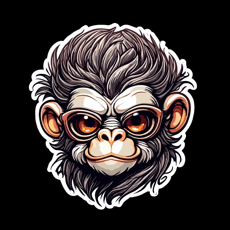Monkey / Animal / Zoo / Chimpanzee / Wild / Comic