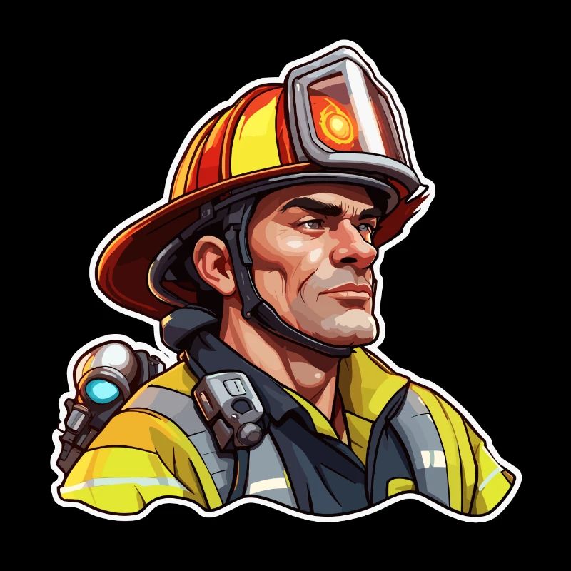 Firefighter / Fire / Fire / Extinguish / Hero