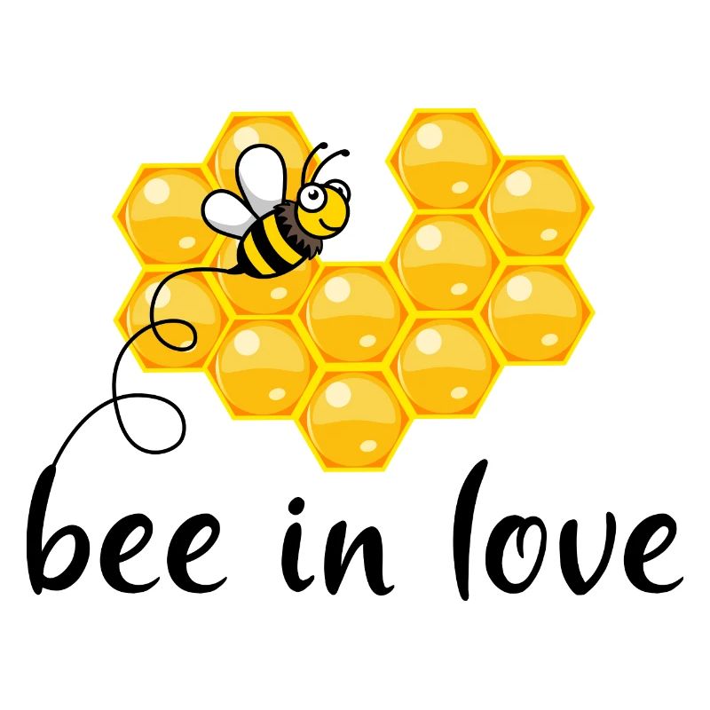 bee in love comic bee bee bee heart