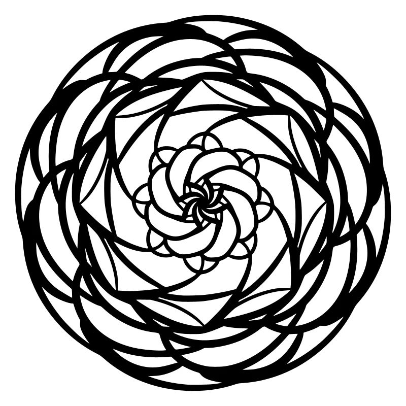 Round Mandala Pattern
