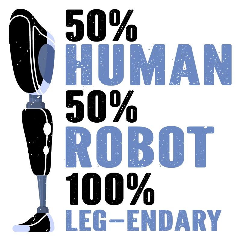 Artificial leg design for leg prostheses