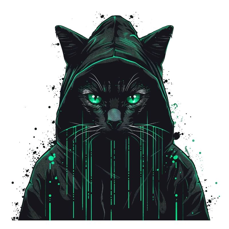Hacker Computer Katze