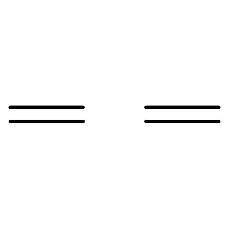 Deux doubles lignes