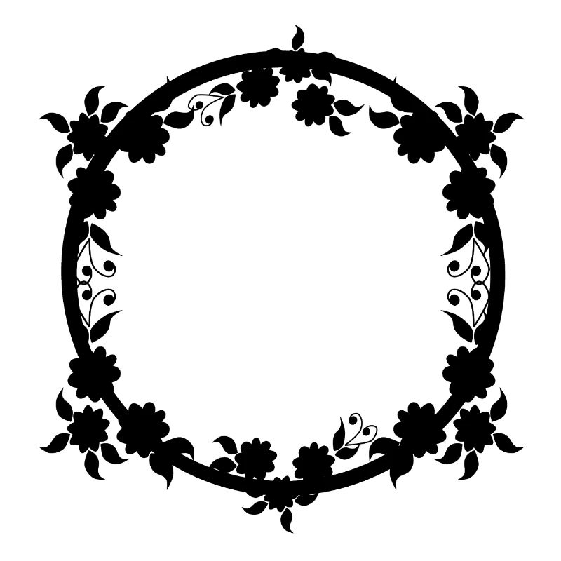 Ornaments Circular frame Basic text
