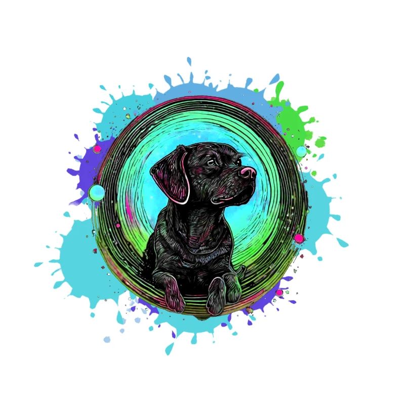 Cane, Profilo, Pittura, Graffiti