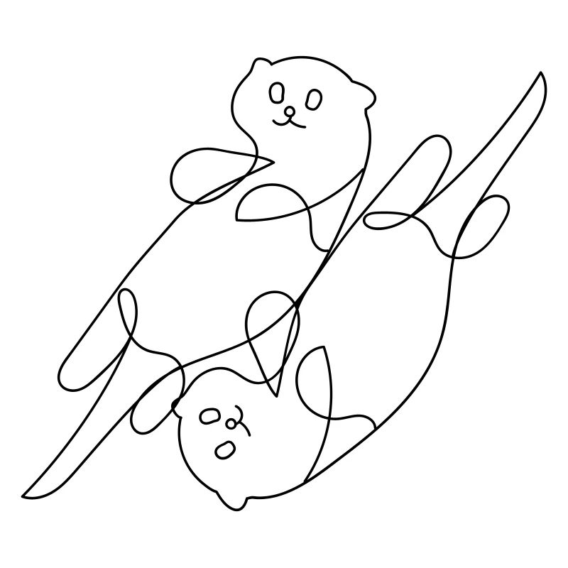 Otter One-Line Art